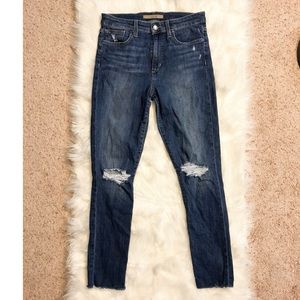 Joe’s Jeans | High Rise Skinny Ankle Distressed Denim Jeans